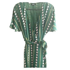 Beautiful Green Wrap Dress